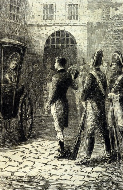 La Certosa di Parma di Stendhal. Incisione del XIX secolo da Unknown artist