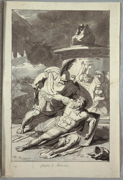 La Morte di Priamo da Unknown artist
