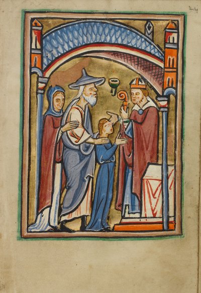 La partenza della Vergine dal Tempio da Unknown artist
