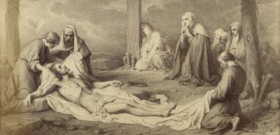 [La deposizione dalla croce di Paul Delaroche]. da Unknown artist