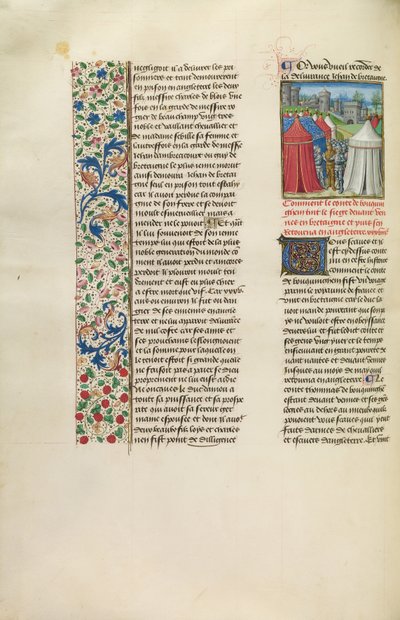 Il Duca di Buckingham e il suo esercito davanti a Rennes o Nantes da Unknown artist