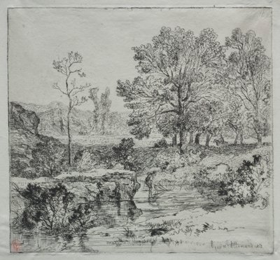 Il bordo della foresta. Il pescatore di gamberi da Unknown artist