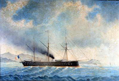 La fregata Gloria. 1859. da Unknown artist