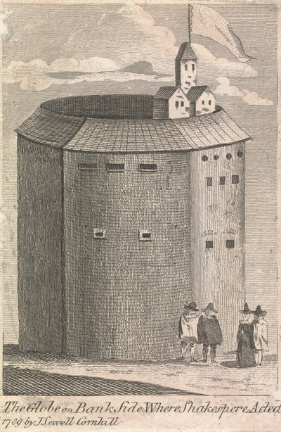 Il Globo su Bank Side dove Shakespeare Recitava (pubblicato da J. Serrell); pagina 10 (Volume Due) da Unknown artist