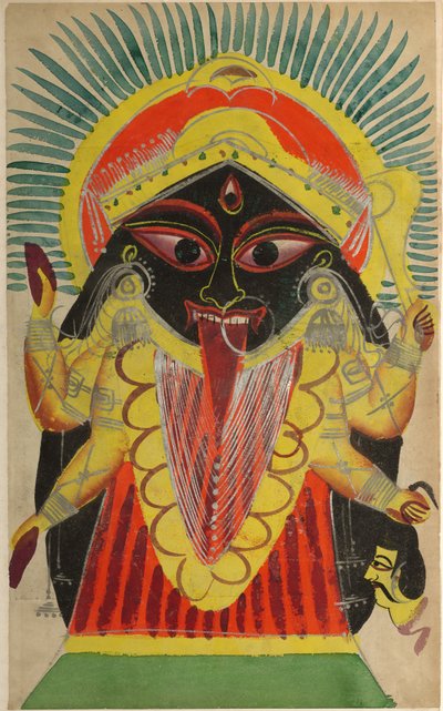 La dea Kali (recto) da Unknown artist