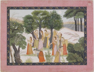 Le Gopi cercano Krishna da un Bhagavata Purana da Unknown artist