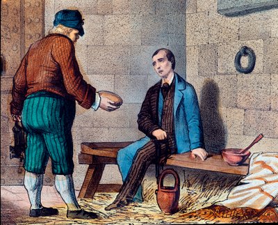 Il patriota italiano Silvio Pellico (1798-1854), accusato di carbonarismo e rinchiuso nella fortezza di Spielberg (Spilberk) in Moravia da Unknown artist