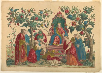 Il giudizio di Salomone da Unknown artist