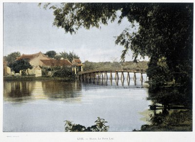 Il piccolo lago di Hanoi - in "Intorno al mondo", fine XIX secolo da Unknown artist
