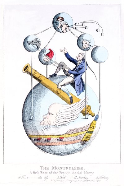 Il Montgolfier: Una prima classe della Marina Aerea Francese (stampa) da Unknown artist