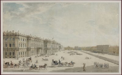 La Piazza del Palazzo a San Pietroburgo da Unknown artist