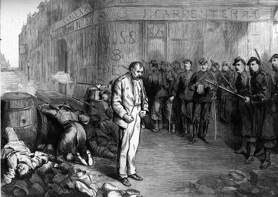 La Comune di Parigi nel 1871. Un federato preso prigioniero all