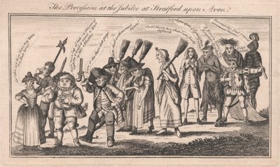 La processione al Giubileo a Stratford upon Avon da Unknown artist