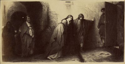 [Il ritorno dal Golgota di Paul Delaroche]. da Unknown artist