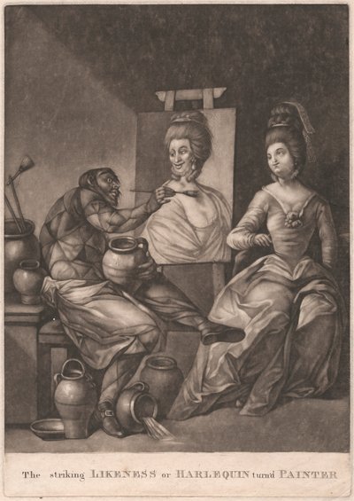 La somiglianza sorprendente o Arlecchino diventato pittore da Unknown artist