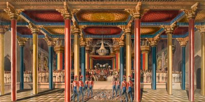 Il Durbar di Tanjore, vicino a Madras nel febbraio 1840 da Unknown artist
