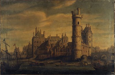 La Torre e la Porta di Nesle, Hôtel de Nevers, circa 1650 da Unknown artist
