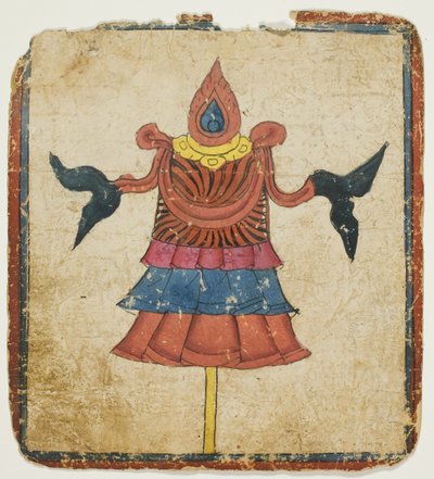 Lo Stendardo della Vittoria (Dhwaja), da un set di carte dell