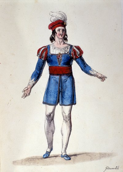 Il personaggio che interpreta la Gioventù nel balletto 