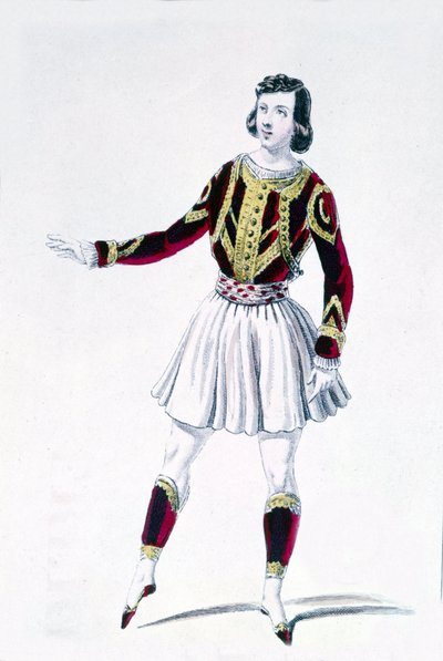 Il ballerino e coreografo Marius Petipa (1818-1910) in "I diritti del signore" da Unknown artist