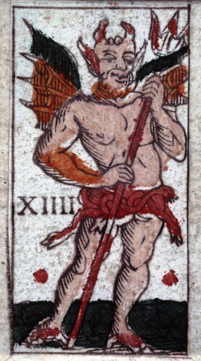 Il diavolo. Gioco di tarocchi del XVIII secolo. Milano da Unknown artist
