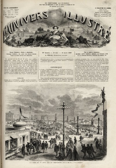 La festa del 15 agosto 1867 al Trocadero a Parigi - L