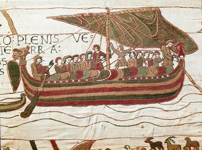 La flotta di Harold, che venne a informare il Duca di Normandia Guglielmo il Conquistatore da Unknown artist