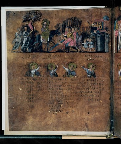 La porpora del Codex Rossanensis, VI secolo (manoscritto) da Unknown artist