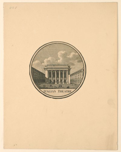 Teatro degli Italiani, Parigi da Unknown artist