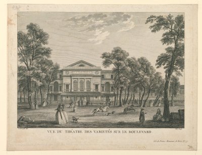 Teatro des Variétés a Parigi da Unknown artist