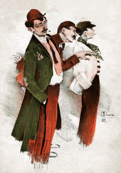 Ladri a Parigi (incisione 1896) da Unknown artist