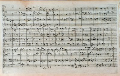 Pagina del titolo dello spartito musicale di 