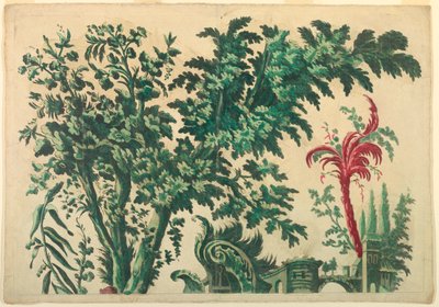 Parte superiore di un pannello ornamentale da Unknown artist