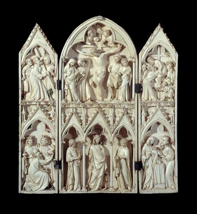 Trittico di Saint-Sulpice du Tarn: Trasporto della Croce, Crocifissione, Deposizione dalla Croce, Adorazione dei Magi, Vergine Gloriosa, Presentazione al Tempio da Unknown artist