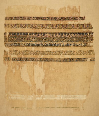 Fine di turbante o scialle con tiraz e oro da Unknown artist