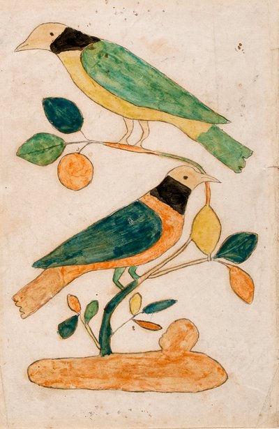 Due uccelli da Unknown artist