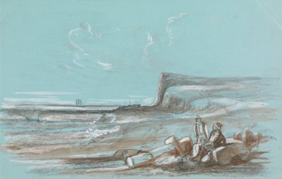 Due Pescatori su una Spiaggia da Unknown artist