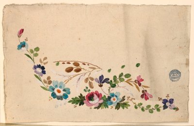Design incompiuto per un panciotto da Unknown artist