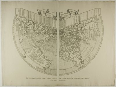 Universalior Cogniti Orbis Tabula, Ex Recentibus Confecta Observationibus Ruysch da Unknown artist