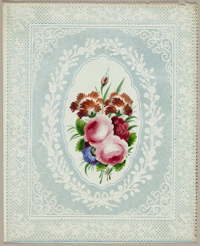 San Valentino senza titolo (Fiori su pizzo) da Unknown artist