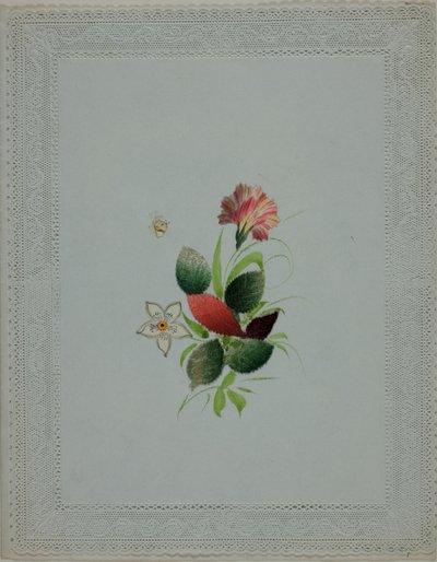 San Valentino senza titolo (Fiori bianchi e rosa) da Unknown artist