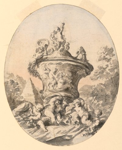 Vaso nel paesaggio da Unknown artist