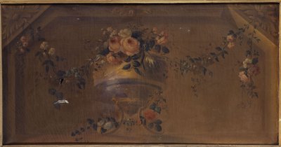 Vaso di fiori in una nicchia. Tra il 1769 e il 1789 da Unknown artist