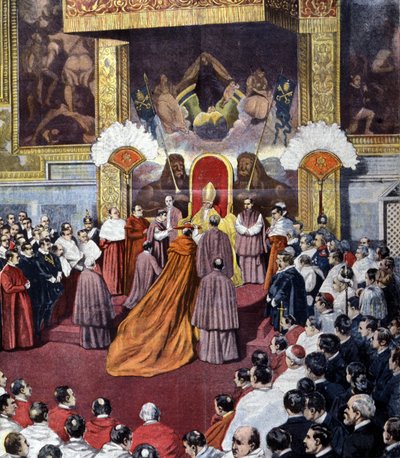 Concistoro Vaticano presieduto da Papa Leone XIII da Unknown artist