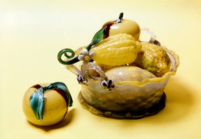 Vetro veneziano, piatto di frutta da Unknown artist