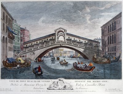 Venezia, vista del Ponte di Rialto - Ottica da Unknown artist