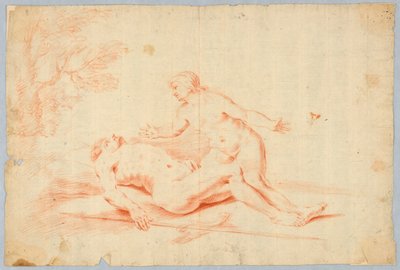 Venere accanto ad Adone dormiente da Unknown artist