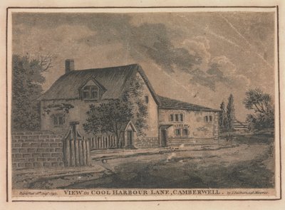 Vista in Cool Harbour Lane, Camberwell da Unknown artist