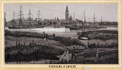 Veduta di Anversa, Belgio (regione fiamminga) da Unknown artist