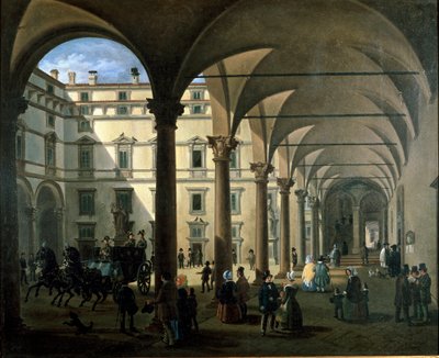Vista del cortile dell
